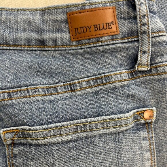 Judy Blue Classic Straight Leg Jeans - Medium Blue - Picture 3 of 7